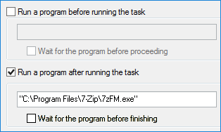 Running a Task as RMAN Cold Backup Script