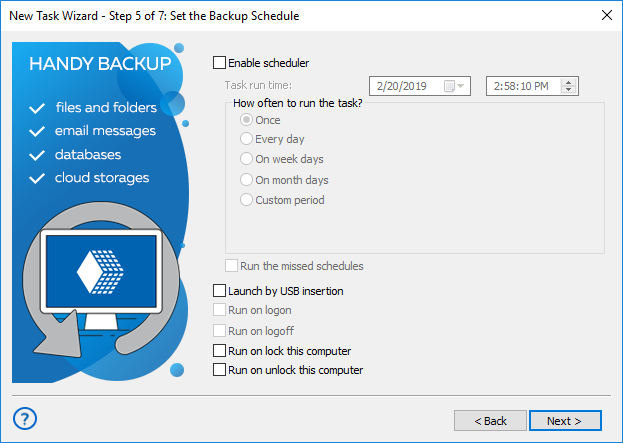 Step 5 - Setting up the view for data recovery from advanced mode