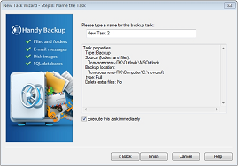 Finish the Backup Creation