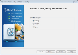 Select Backup Type
