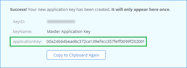 backblaze private key