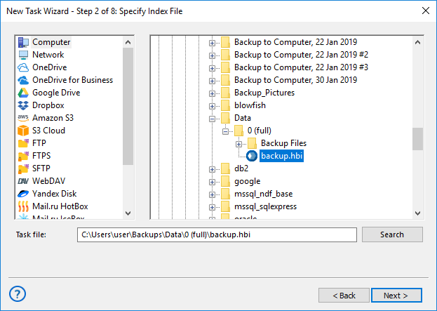 xampp database backup from folder
